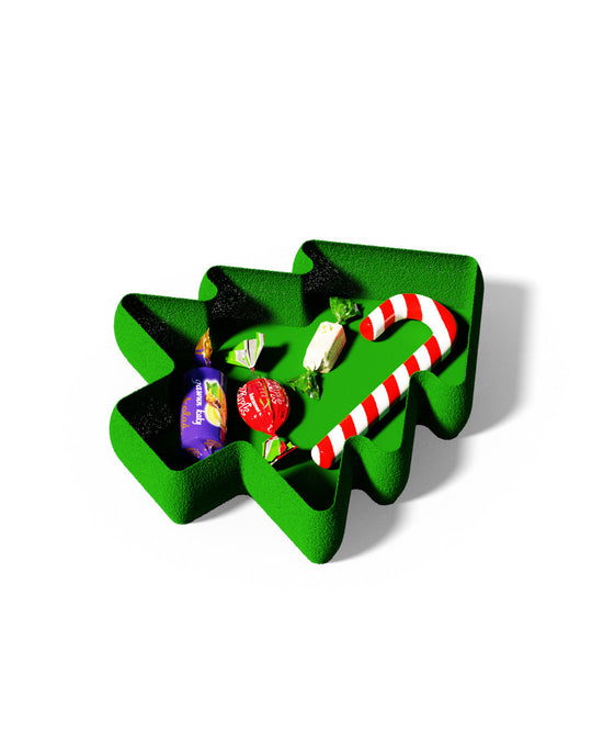 🎄 3D Printed Christmas Tree Plate – Holiday Serving Tray, Festive Snack Dish, Cookie Plate, Modern Holiday Decor