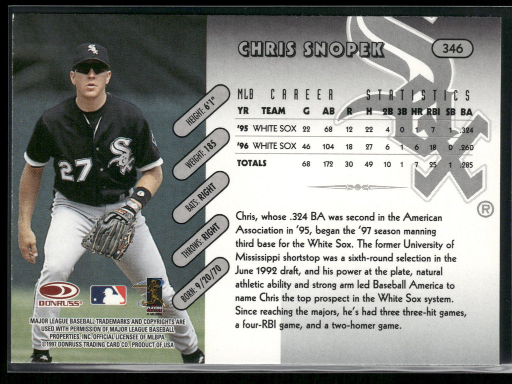1997 Donruss #346 Chris Snopek