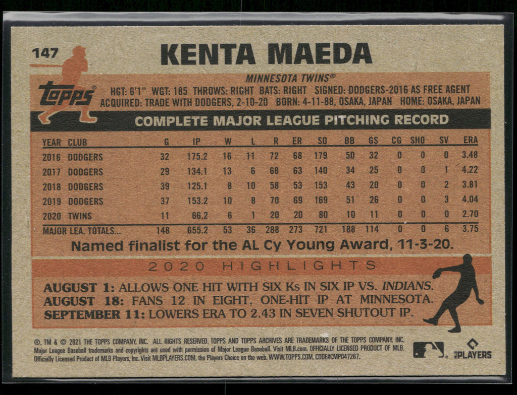 2021 Topps Archives #147 Kenta Maeda