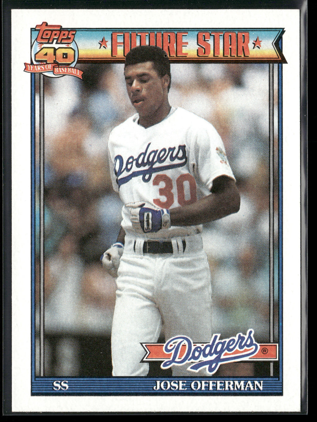1991 Topps #587 Jose Offerman