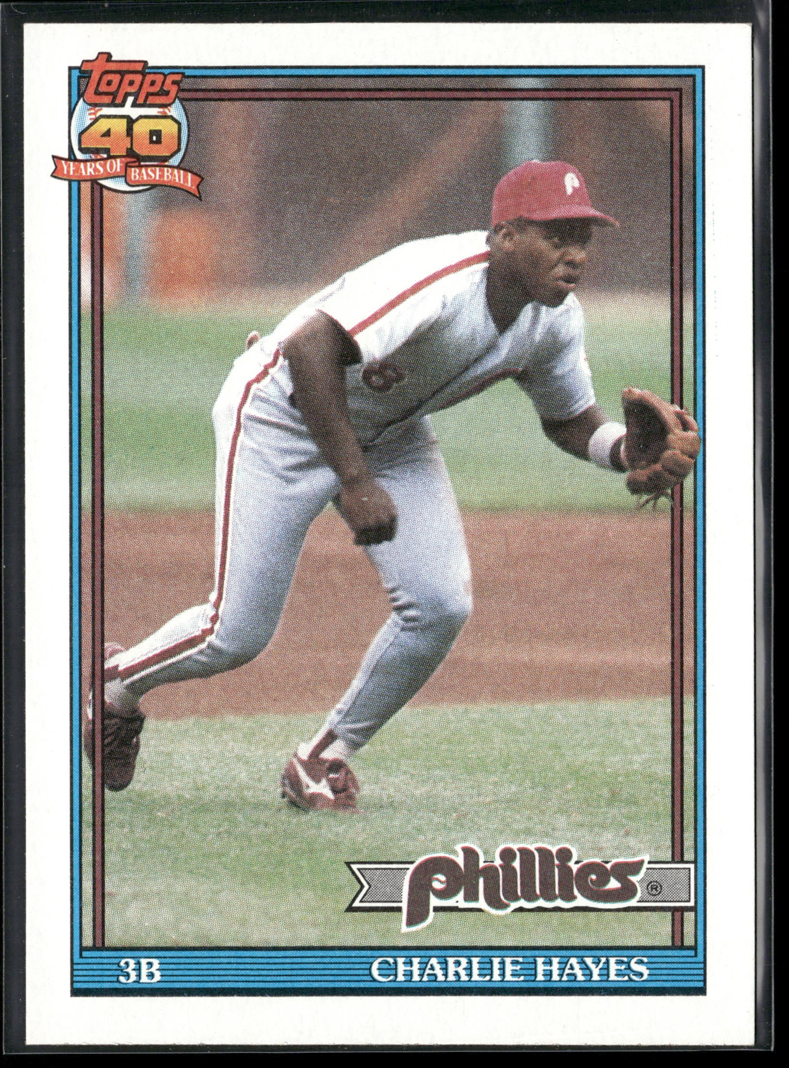 1991 Topps #312b Charlie Hayes A* on copyright line