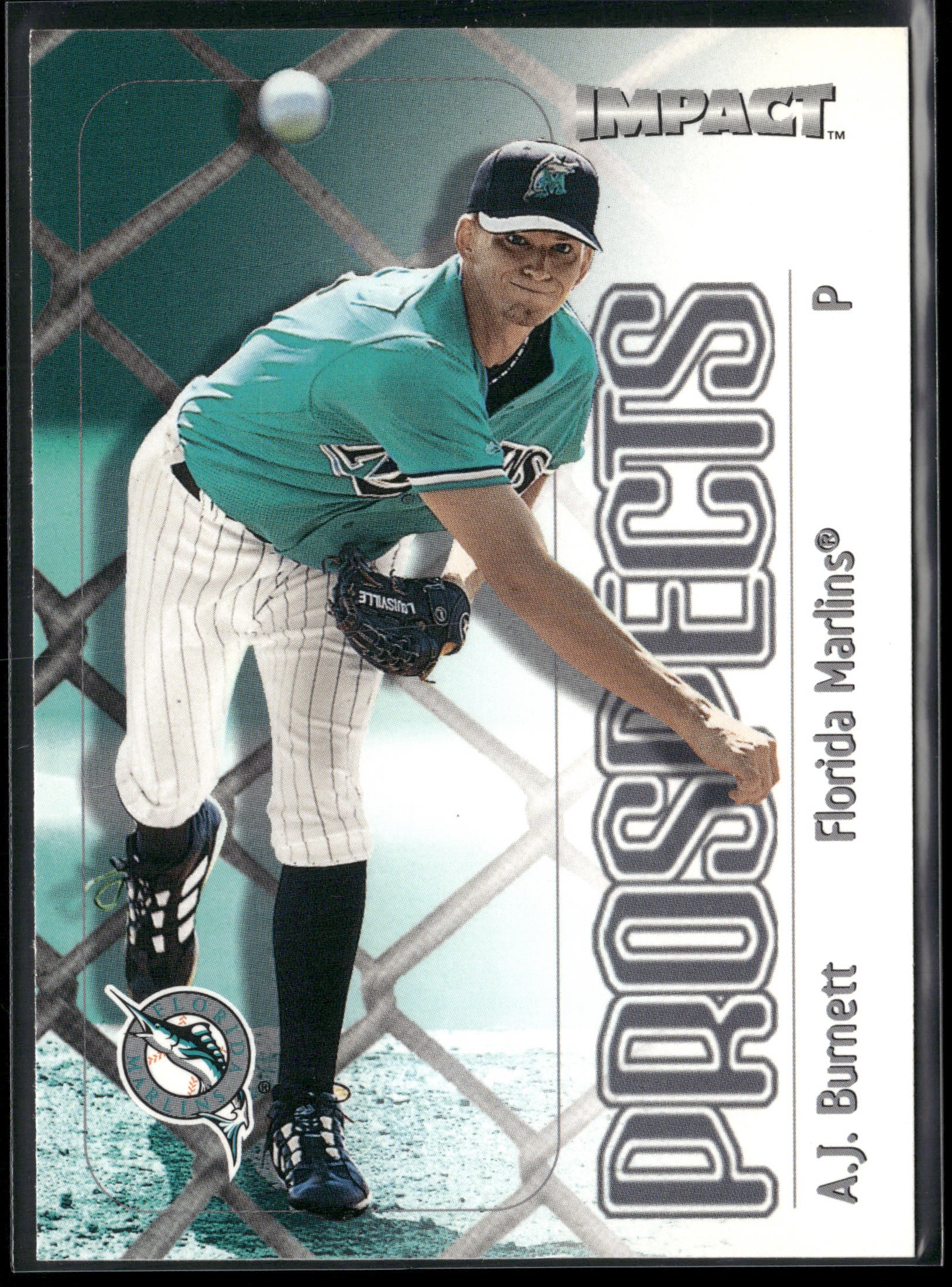 2000 Fleer Impact #156 A.J. Burnett