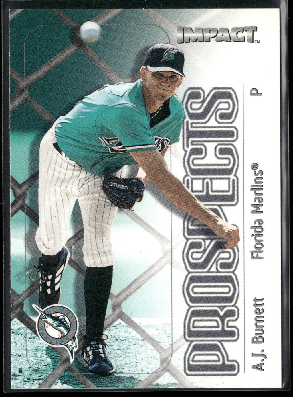 2000 Fleer Impact #156 A.J. Burnett