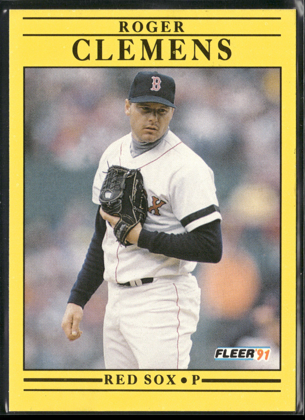 1991 Fleer #90b Roger Clemens
