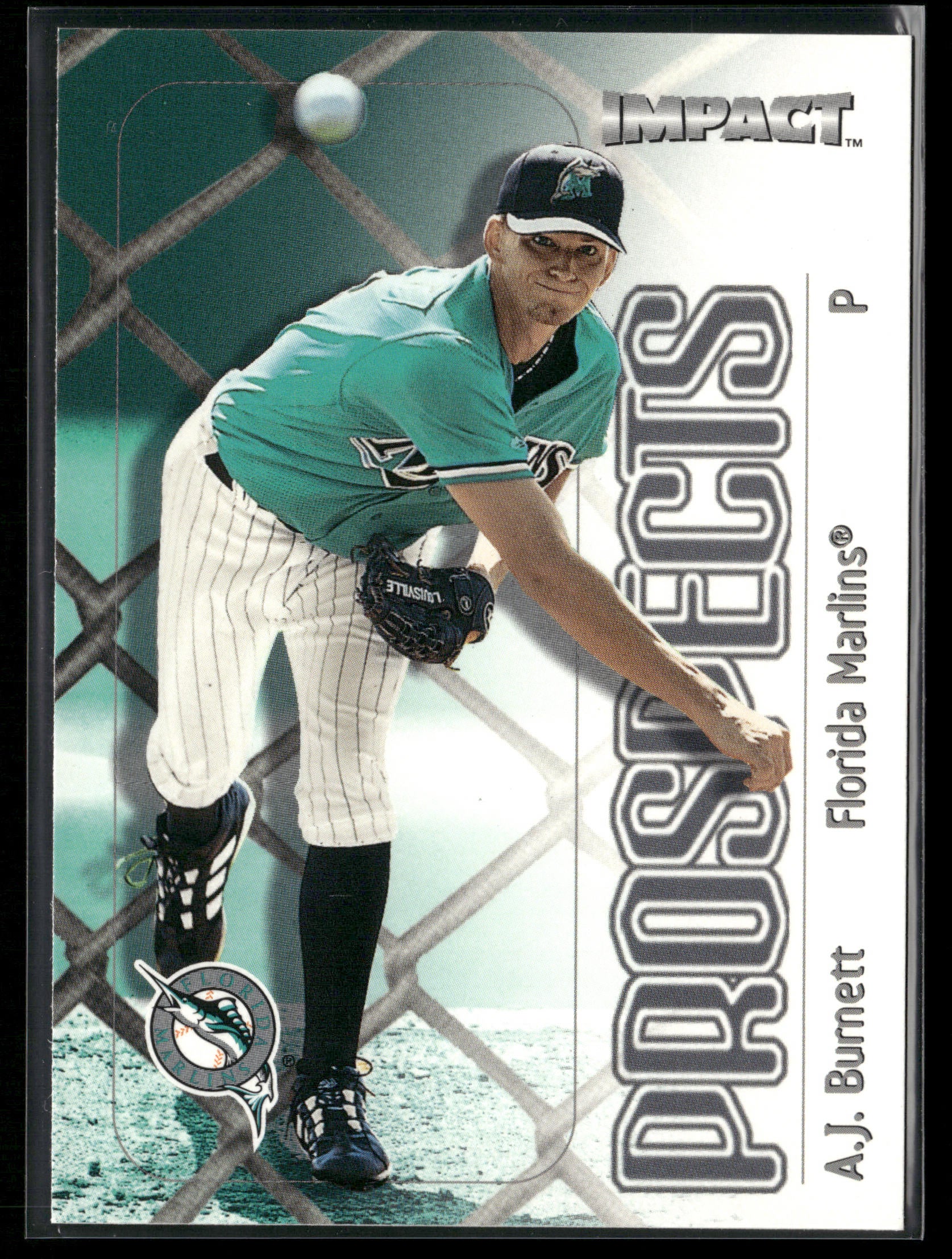 2000 Fleer Impact #156 A.J. Burnett