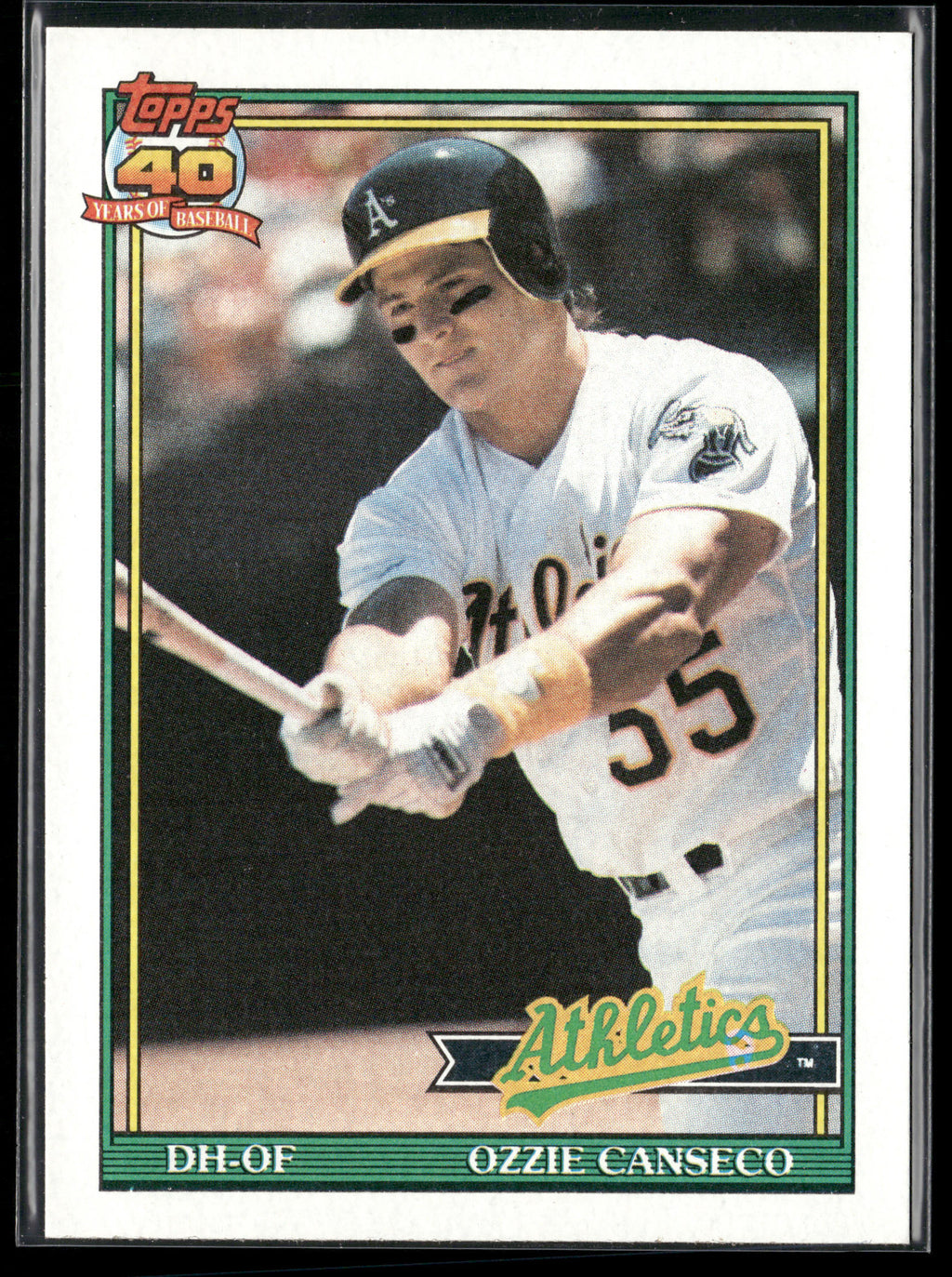 1991 Topps #162 Ozzie Canseco