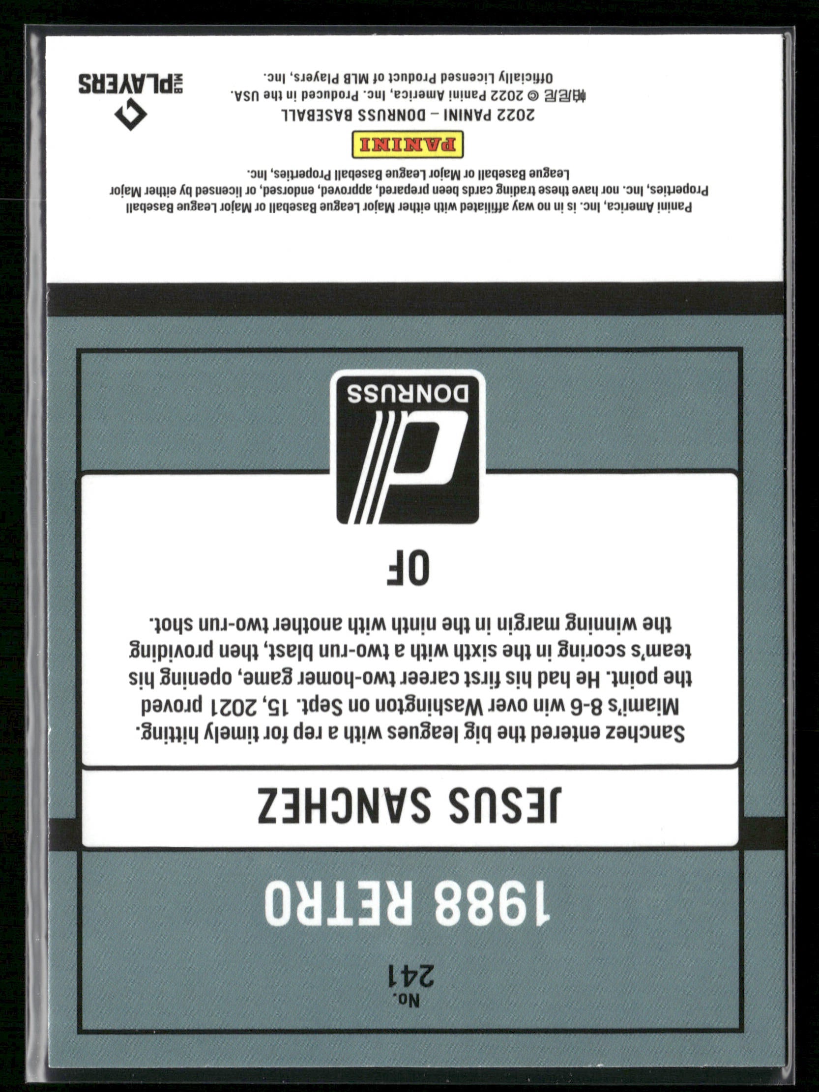 2022 Donruss #241 Jesus Sanchez