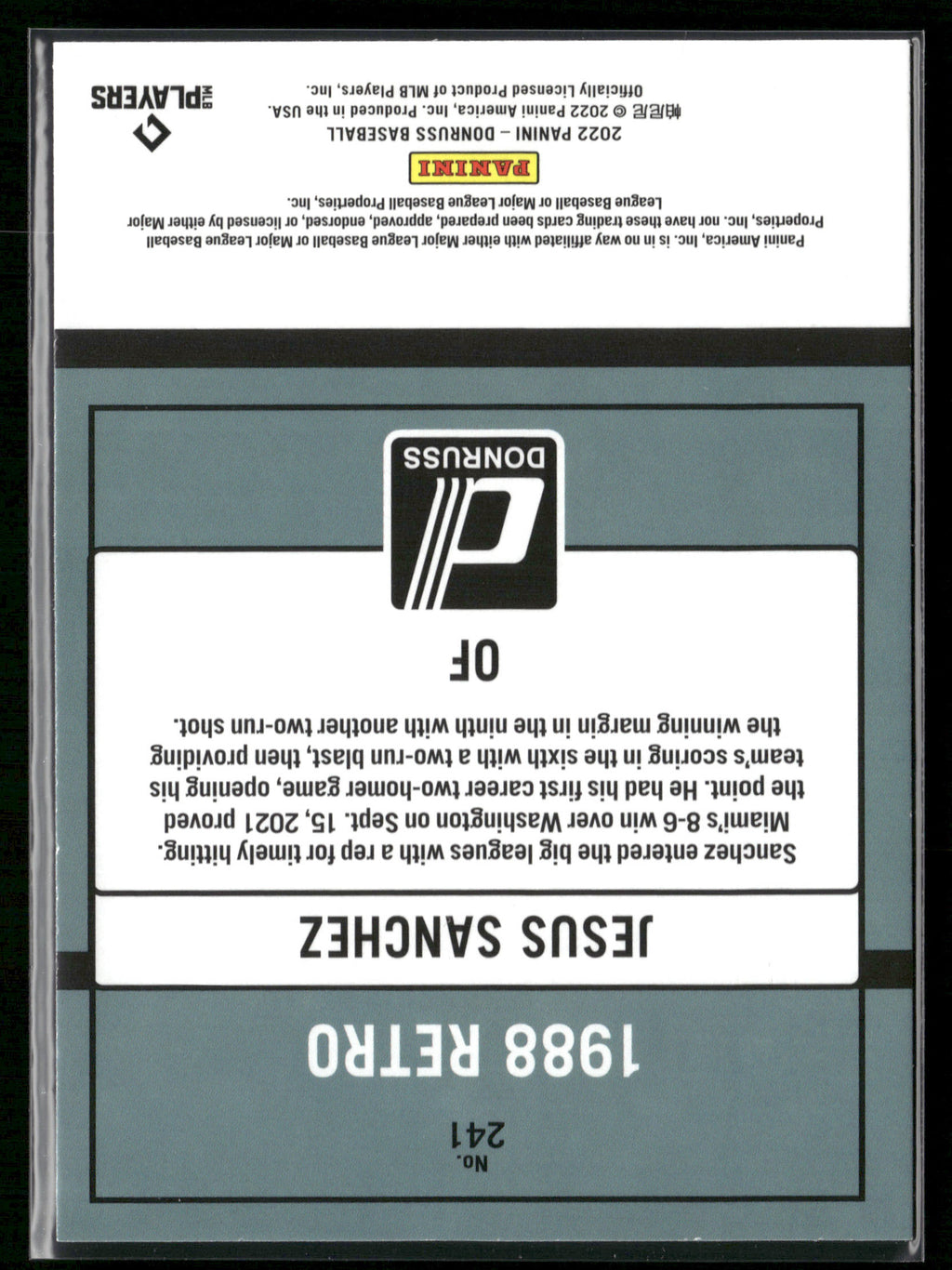 2022 Donruss #241 Jesus Sanchez