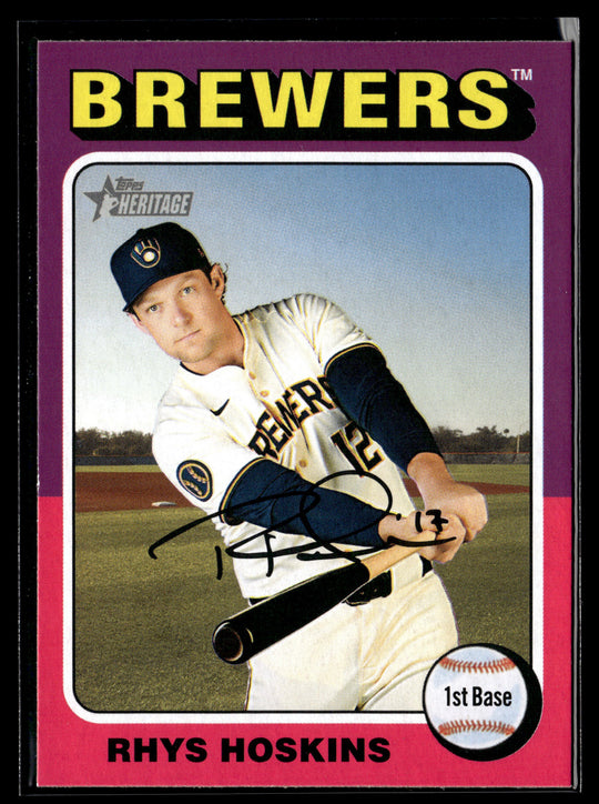 2024 Topps Heritage #567 Rhys Hoskins