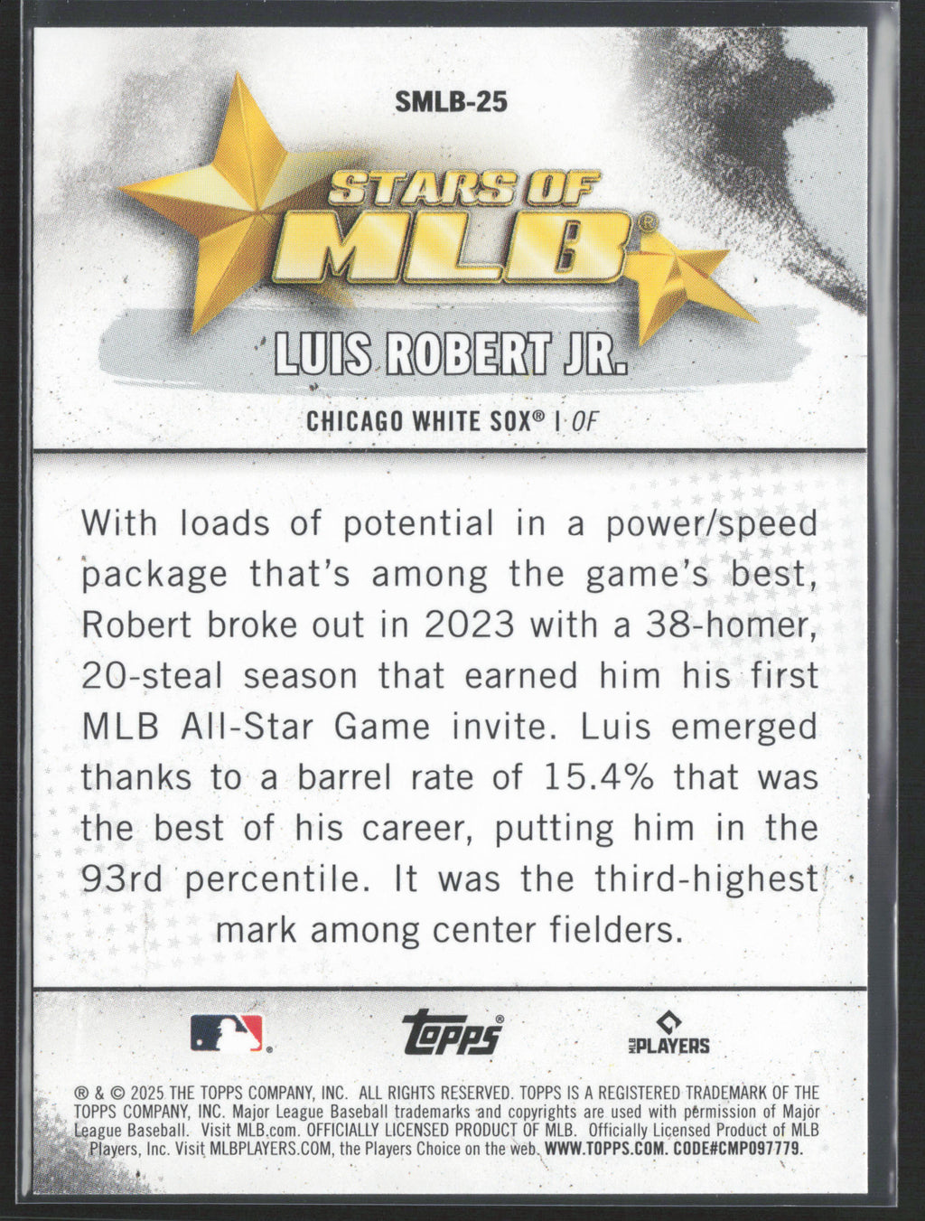 2025 Topps #SMLB-25 Luis Robert Jr. Stars of MLB