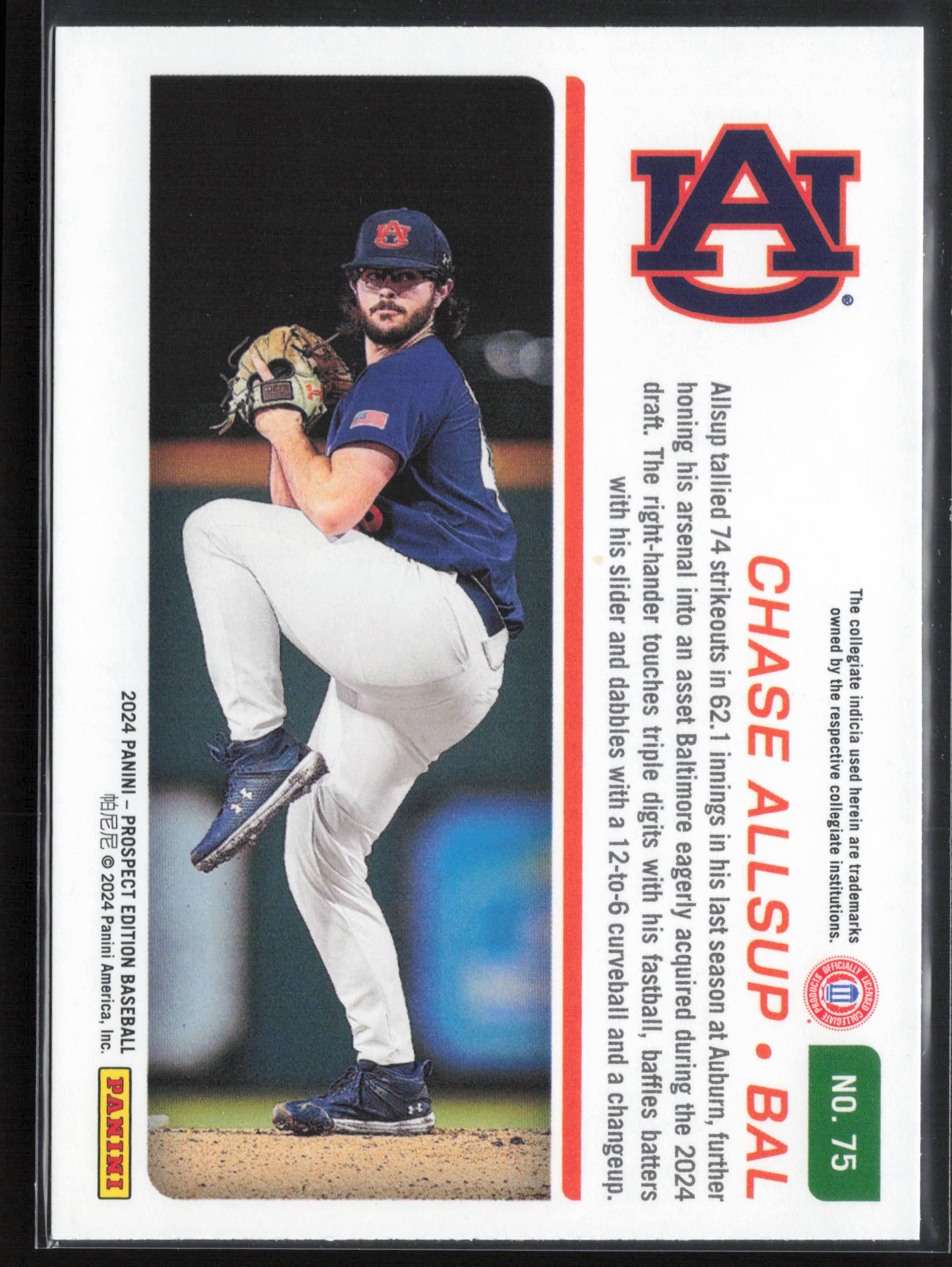 2024 Panini Prospect Edition #75 Chase Allsup