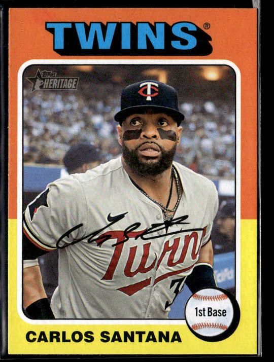2024 Topps Heritage #663 Carlos Santana