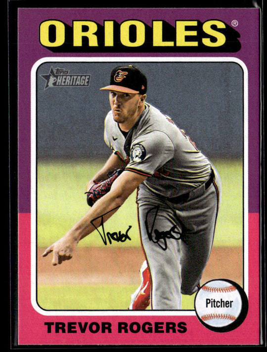 2024 Topps Heritage #555 Trevor Rogers