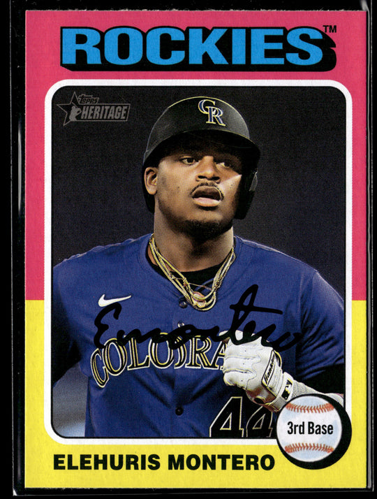 2024 Topps Heritage #517 Elehuris Montero