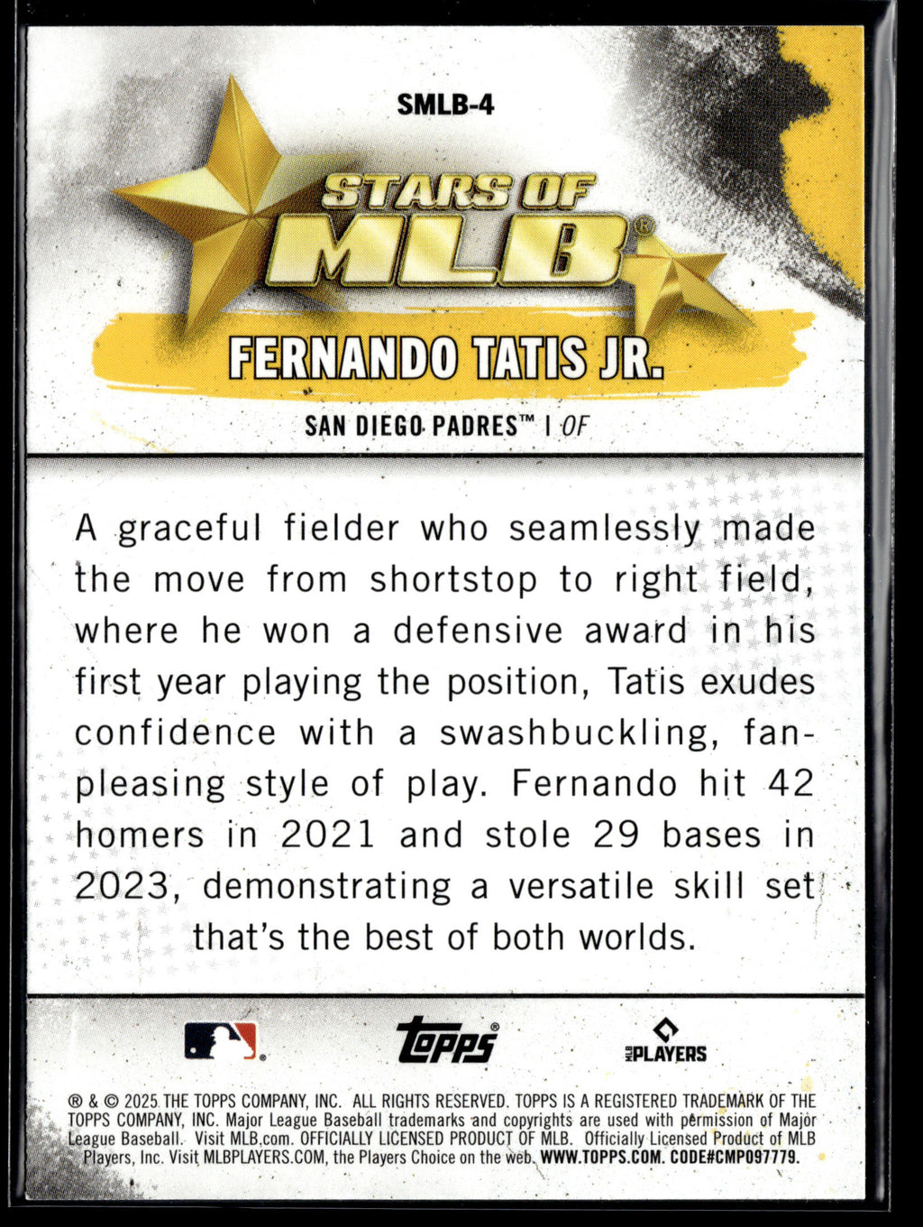 2025 Topps #SMLB-4 Fernando Tatis Jr. Stars of MLB