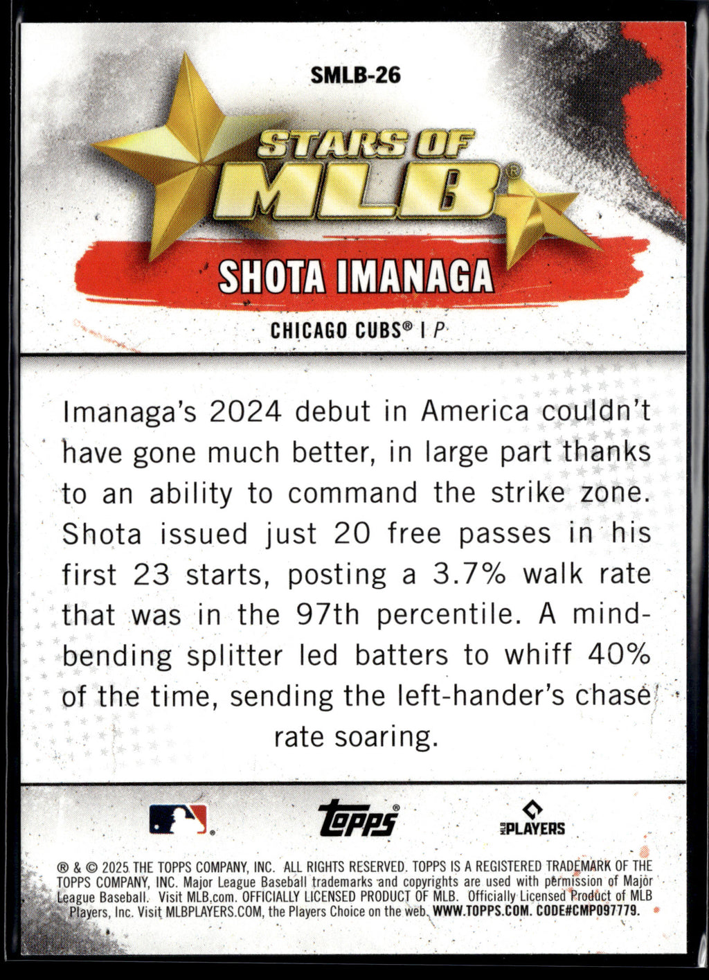 2025 Topps #SMLB-26 Shota Imanaga Stars of MLB