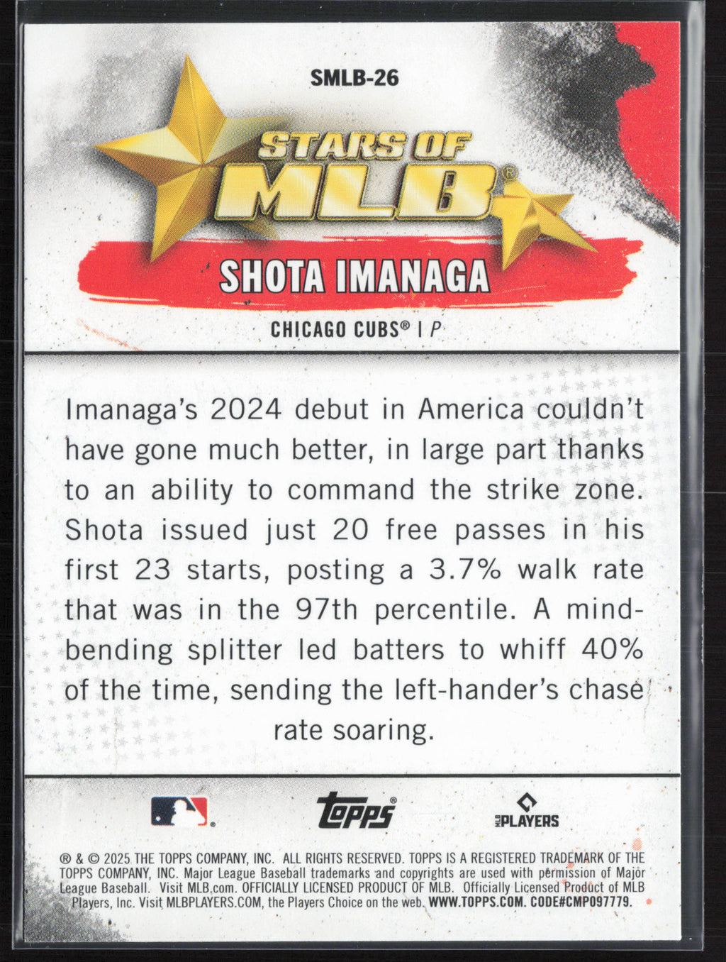 2025 Topps #SMLB-26 Shota Imanaga Stars of MLB