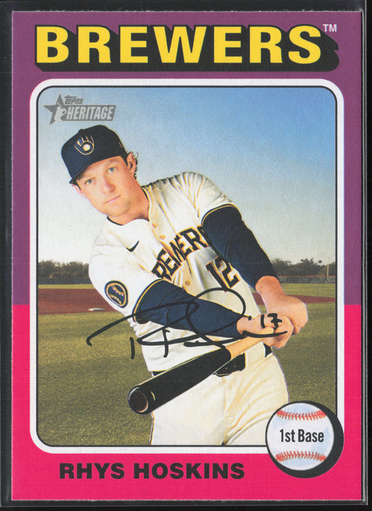 2024 Topps Heritage #567 Rhys Hoskins