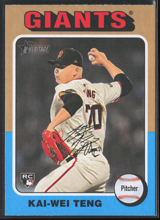 2024 Topps Heritage #638 Kai-Wei Teng