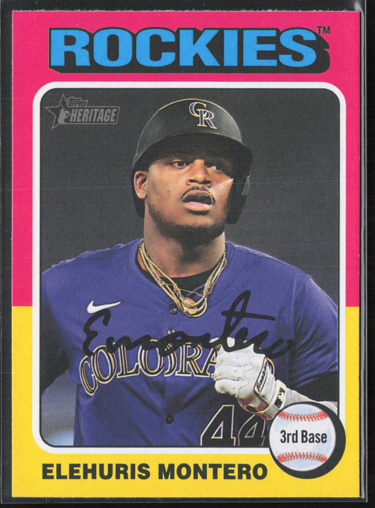 2024 Topps Heritage #517 Elehuris Montero