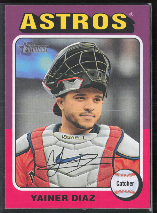 2024 Topps Heritage #512 Yainer Diaz
