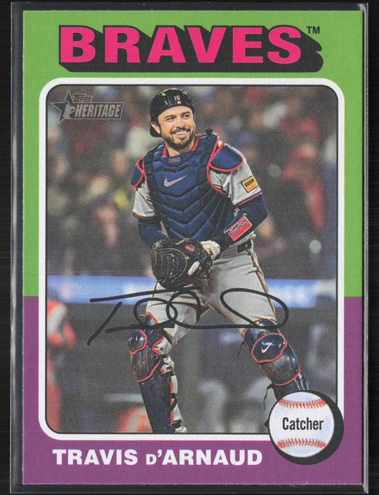 2024 Topps Heritage #648 Travis d'Arnaud
