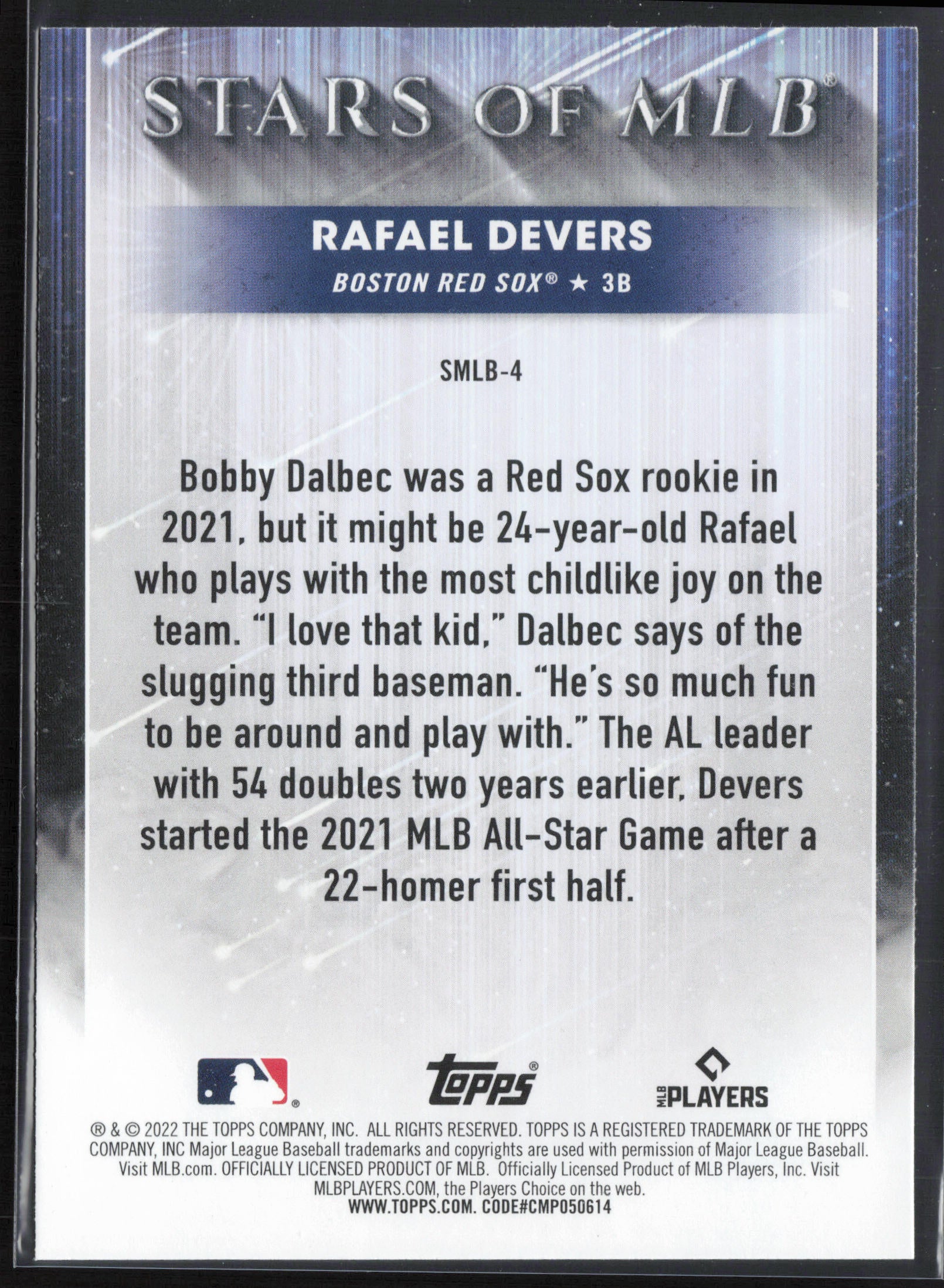 2022 Topps #SMLB-4 Rafael Devers Stars of MLB