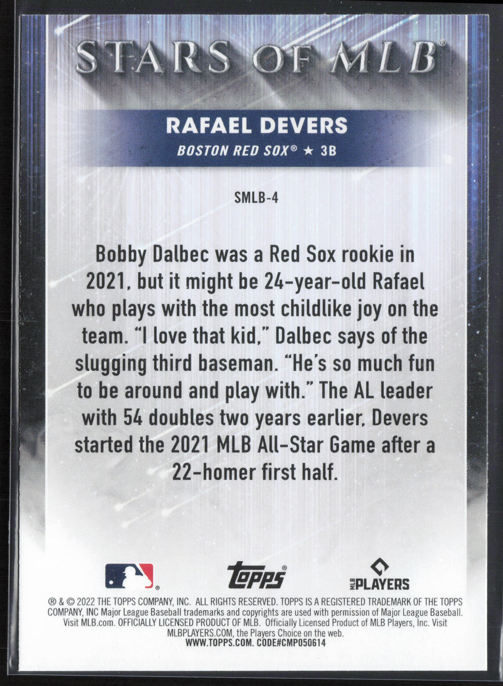 2022 Topps #SMLB-4 Rafael Devers Stars of MLB