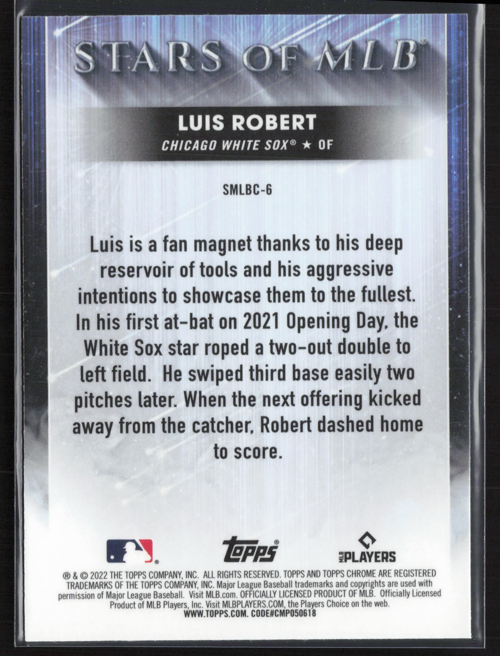 2022 Topps #SMLBC-6 Luis Robert Stars of MLB Chrome