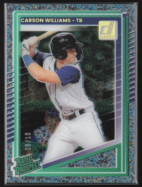 2025 Donruss #135 Carson Williams Clearly Rated Prospects Gold