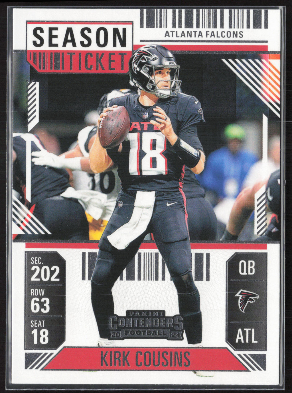 2024 Panini Contenders #4 Kirk Cousins Season Ticket Retail