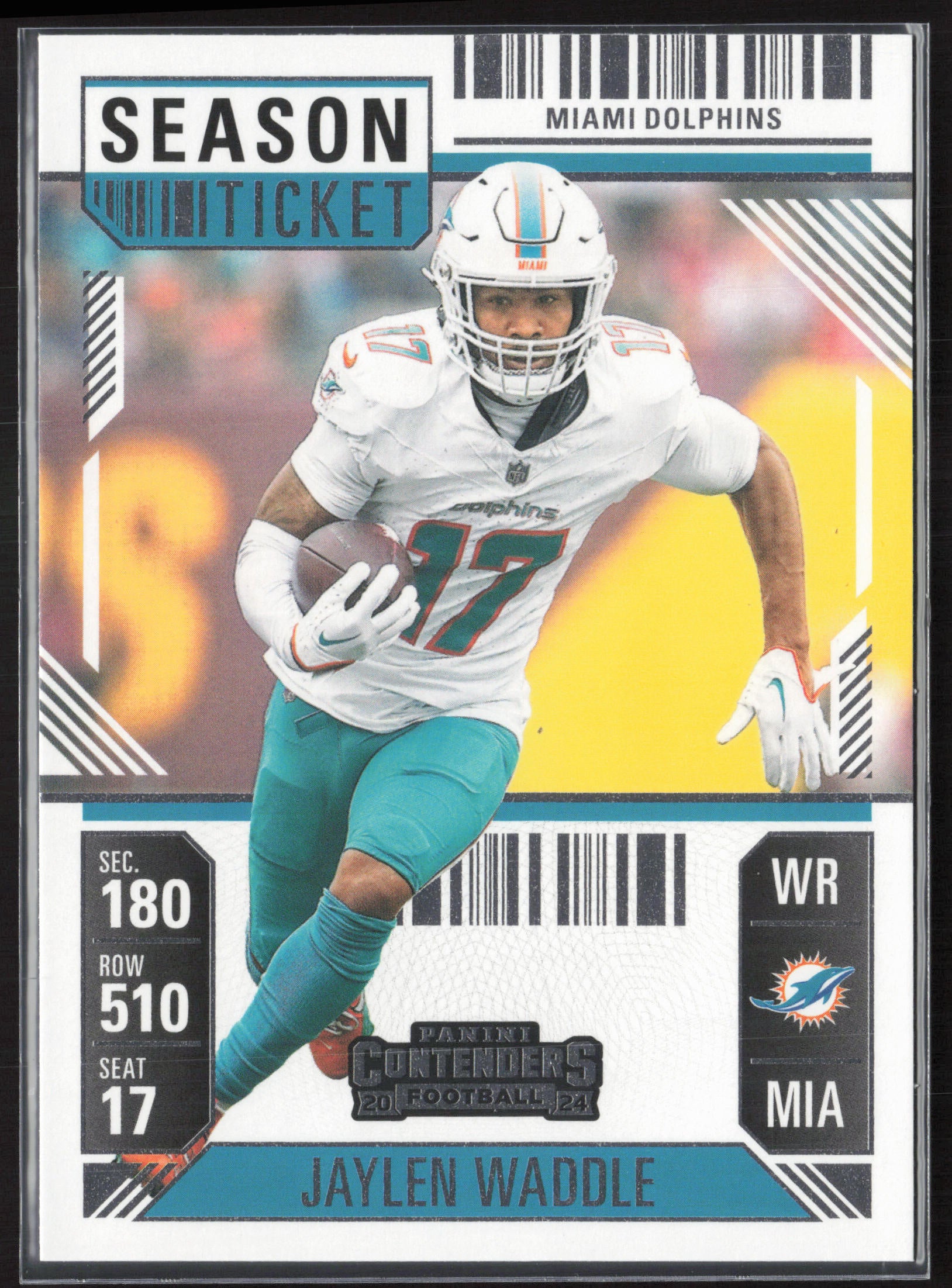 2024 Panini Contenders #63 Jaylen Waddle Season Ticket Retail