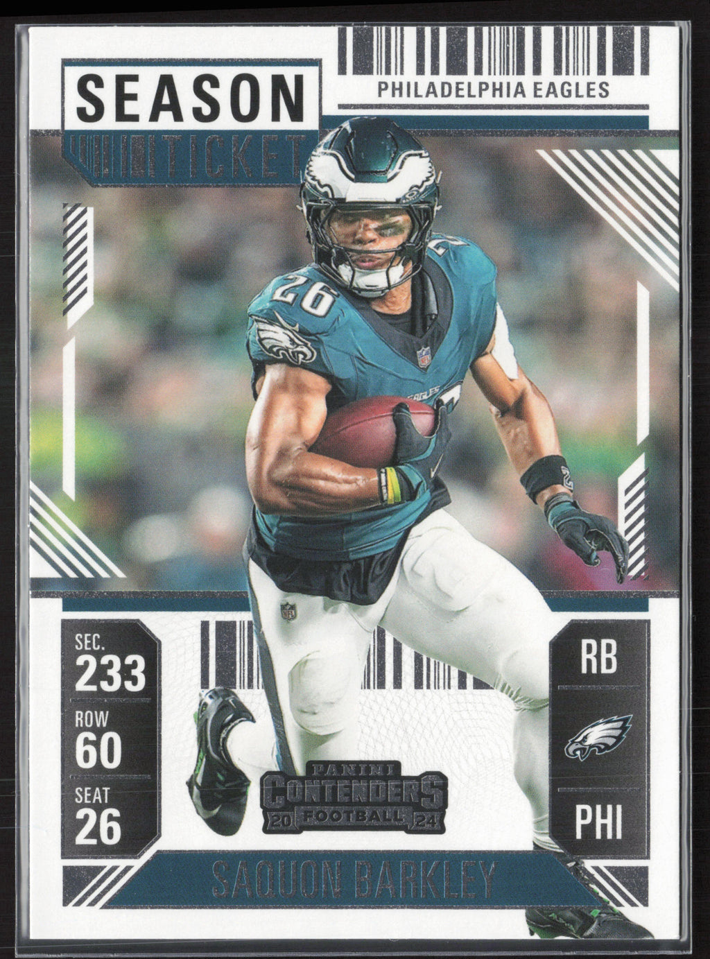 2024 Panini Contenders #80 Saquon Barkley Season Ticket Retail
