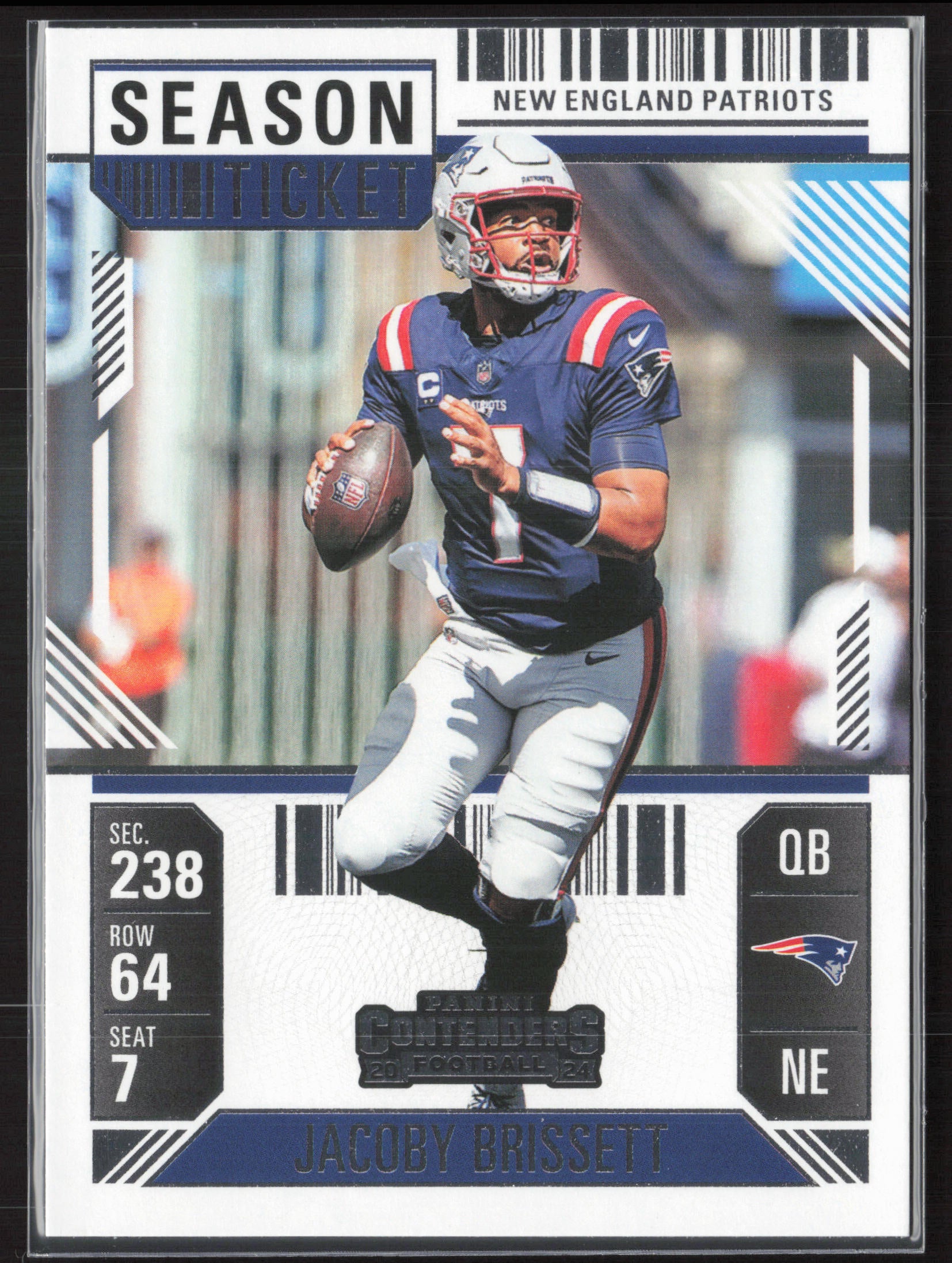 2024 Panini Contenders #67 Jacoby Brissett Season Ticket Retail
