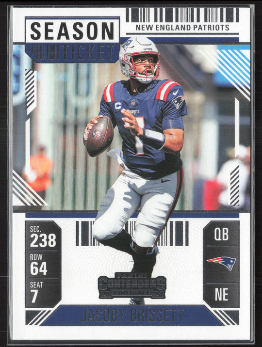 2024 Panini Contenders #67 Jacoby Brissett Season Ticket Retail