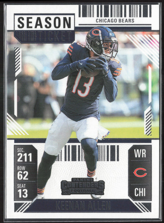2024 Panini Contenders #17 Keenan Allen Season Ticket Retail