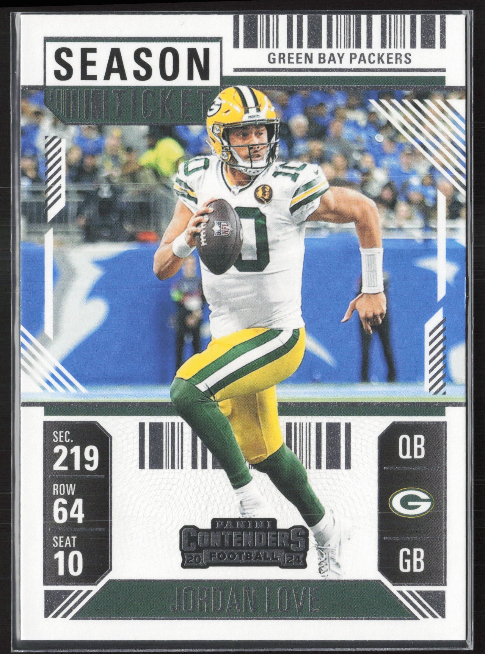 2024 Panini Contenders #37 Jordan Love Season Ticket Retail