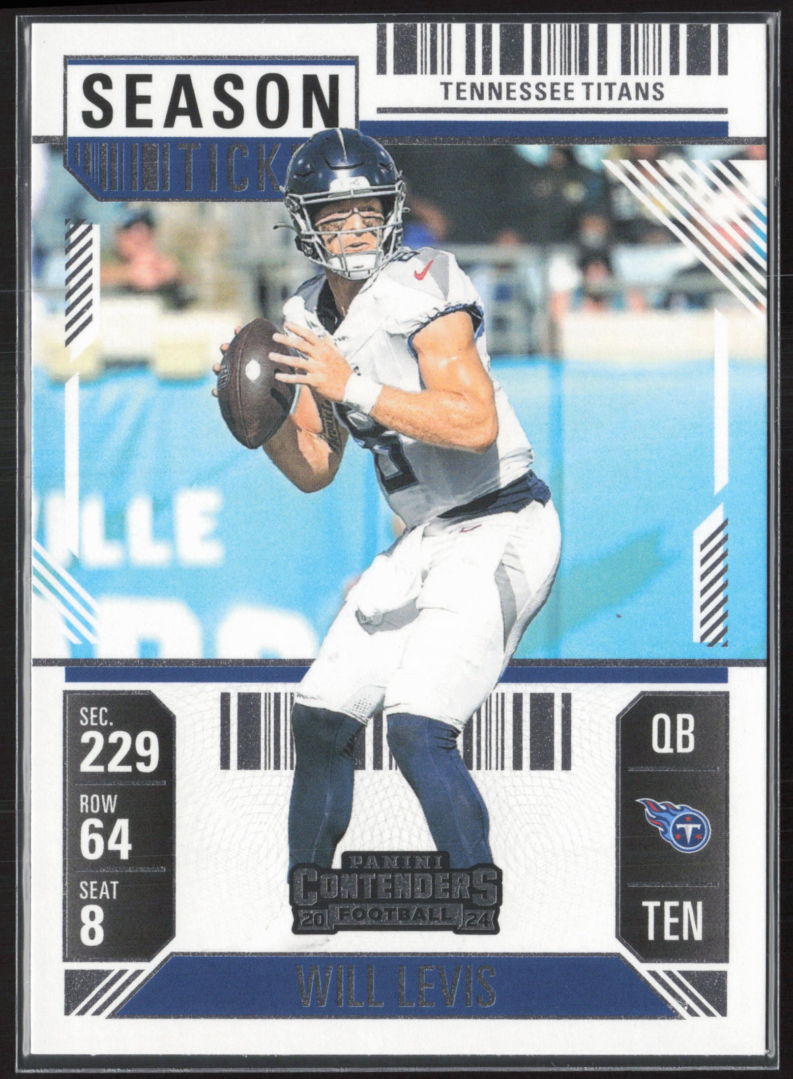 2024 Panini Contenders #95 Will Levis Season Ticket Retail