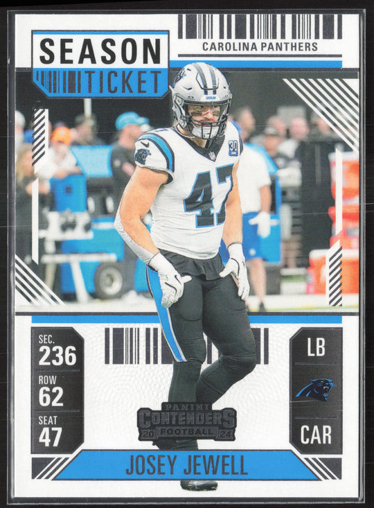 2024 Panini Contenders #13 Josey Jewell Season Ticket Retail