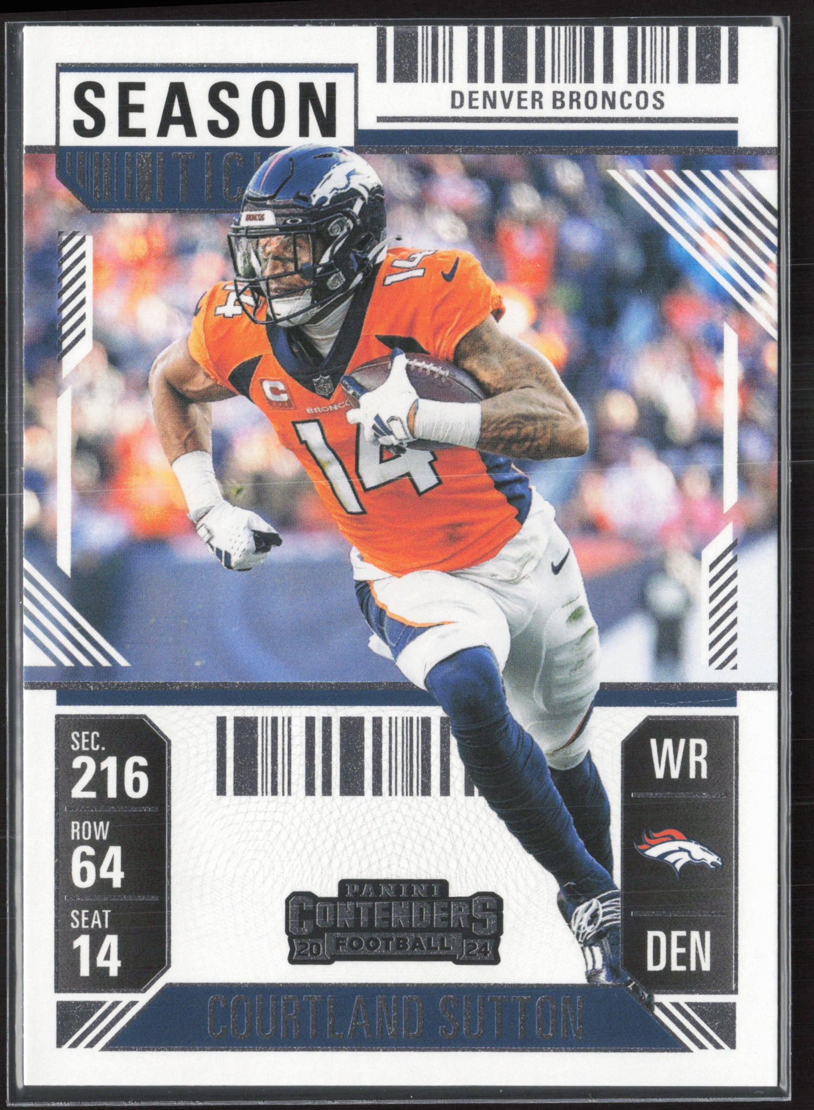 2024 Panini Contenders #28 Courtland Sutton Season Ticket Retail