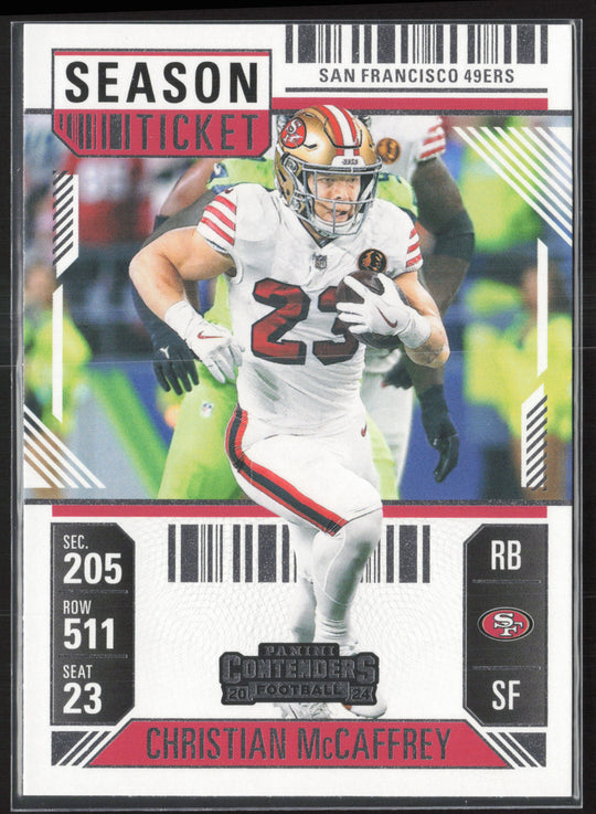 2024 Panini Contenders #86 Christian McCaffrey Season Ticket Retail