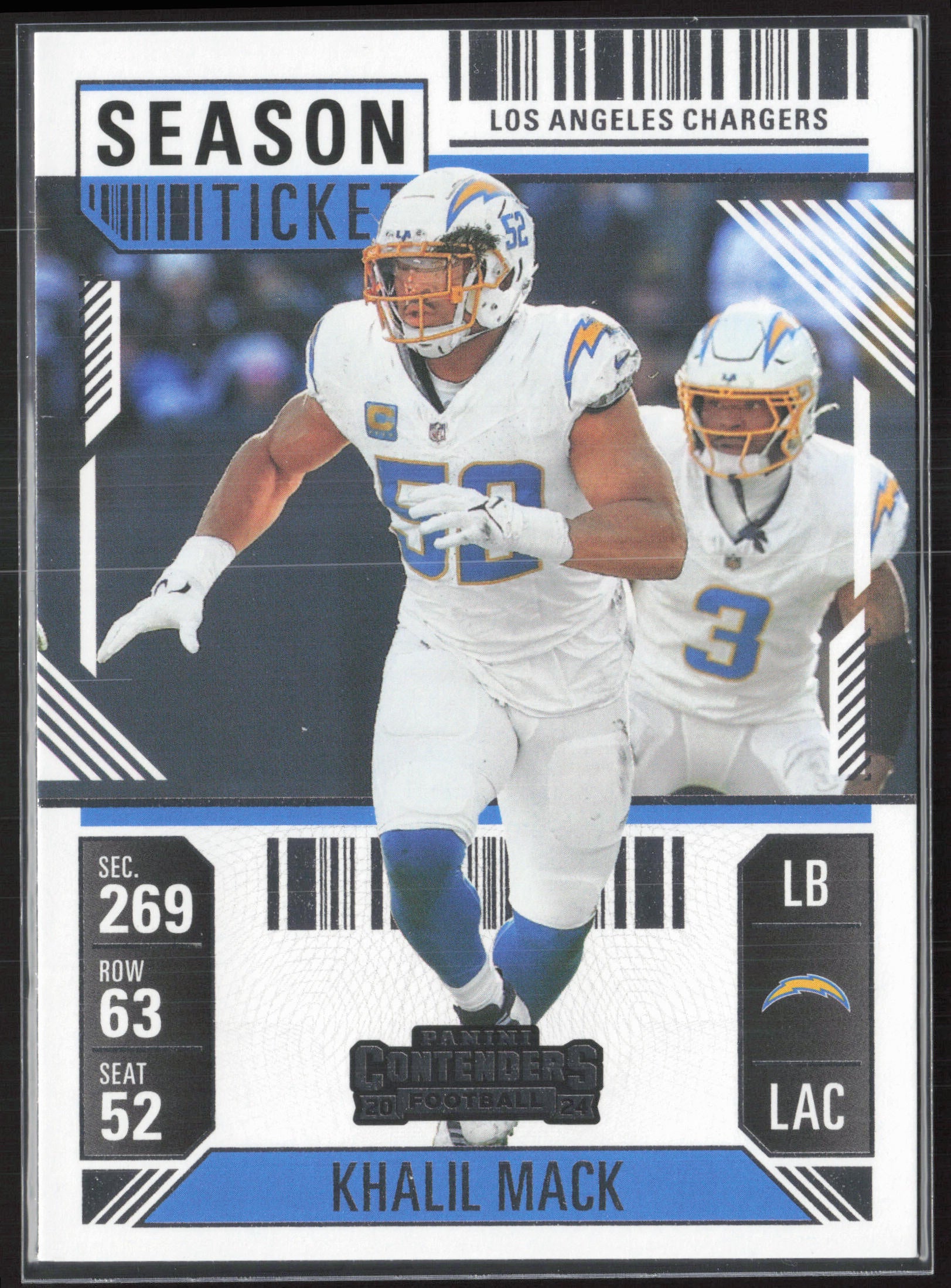 2024 Panini Contenders #57 Khalil Mack Season Ticket Retail
