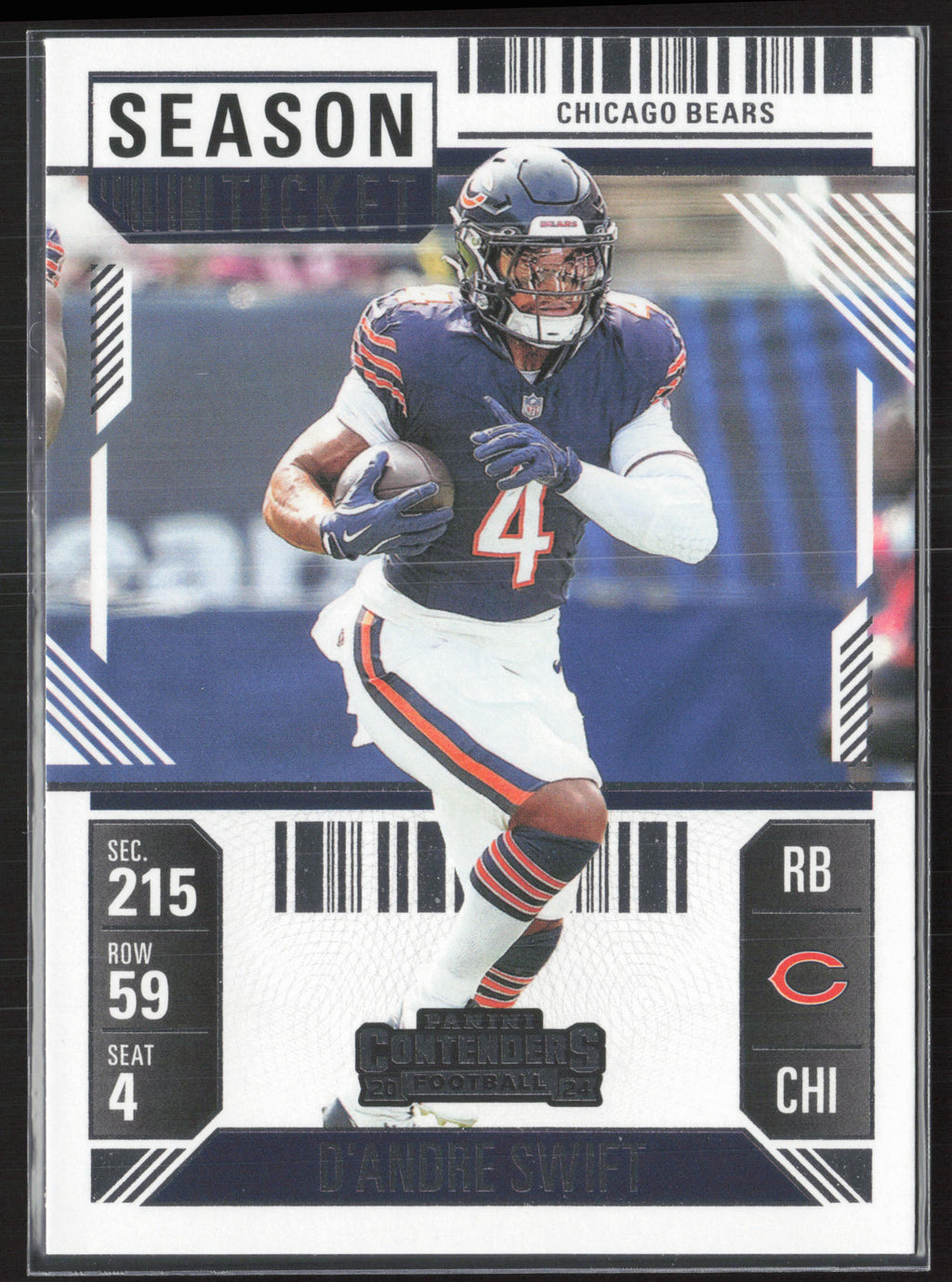 2024 Panini Contenders #16 D'Andre Swift Season Ticket Retail