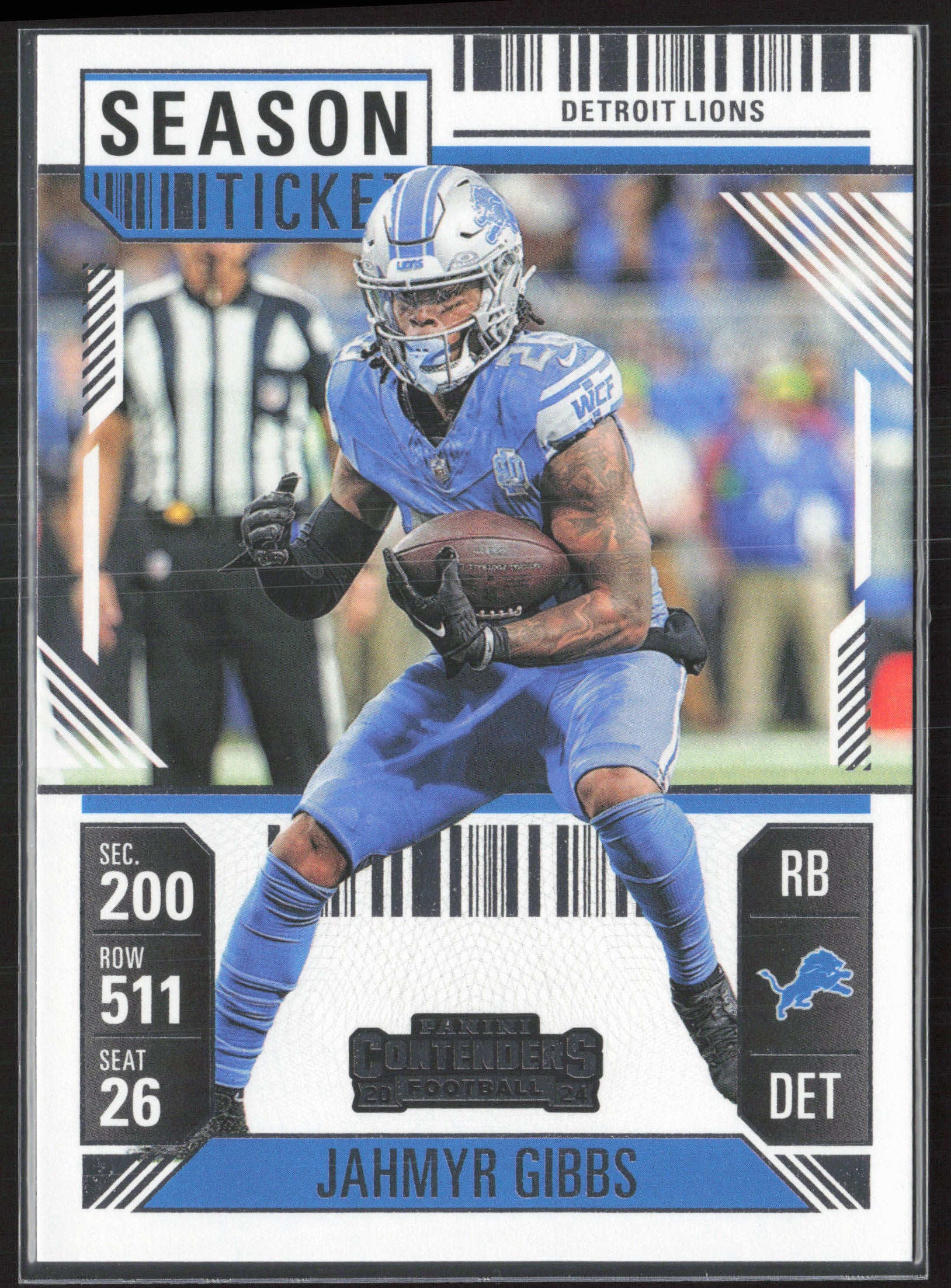 2024 Panini Contenders #32 Jahmyr Gibbs Season Ticket Retail