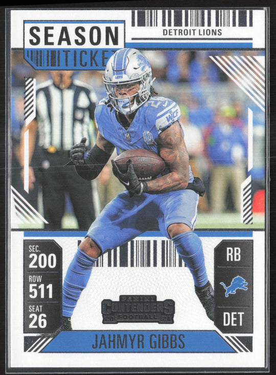 2024 Panini Contenders #32 Jahmyr Gibbs Season Ticket Retail
