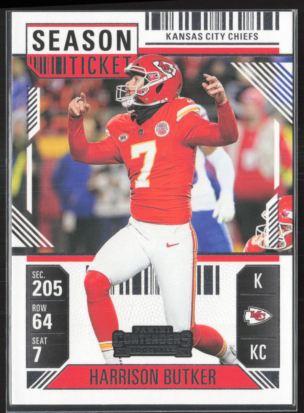 2024 Panini Contenders #49 Harrison Butker Season Ticket Retail