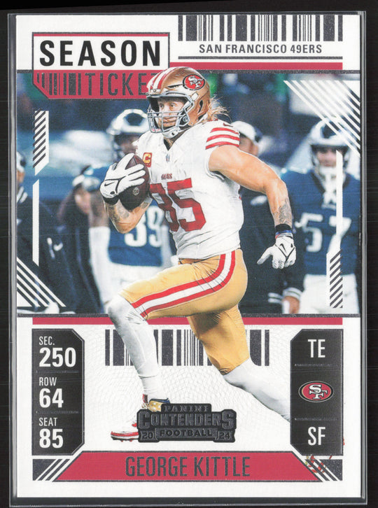 2024 Panini Contenders #85 George Kittle Season Ticket Retail