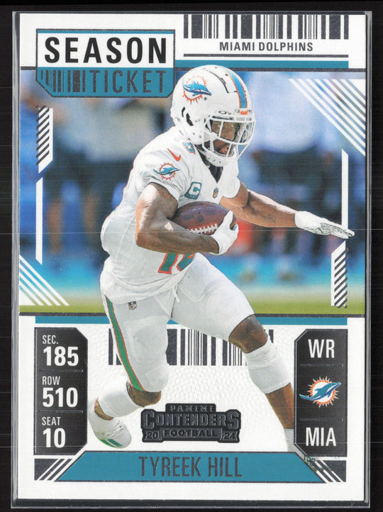 2024 Panini Contenders #62 Tyreek Hill Season Ticket Retail