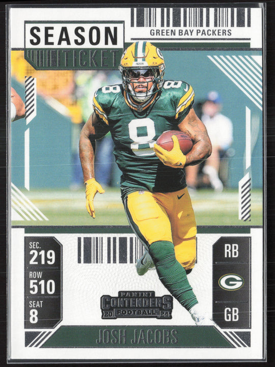 2024 Panini Contenders #35 Josh Jacobs Season Ticket Retail