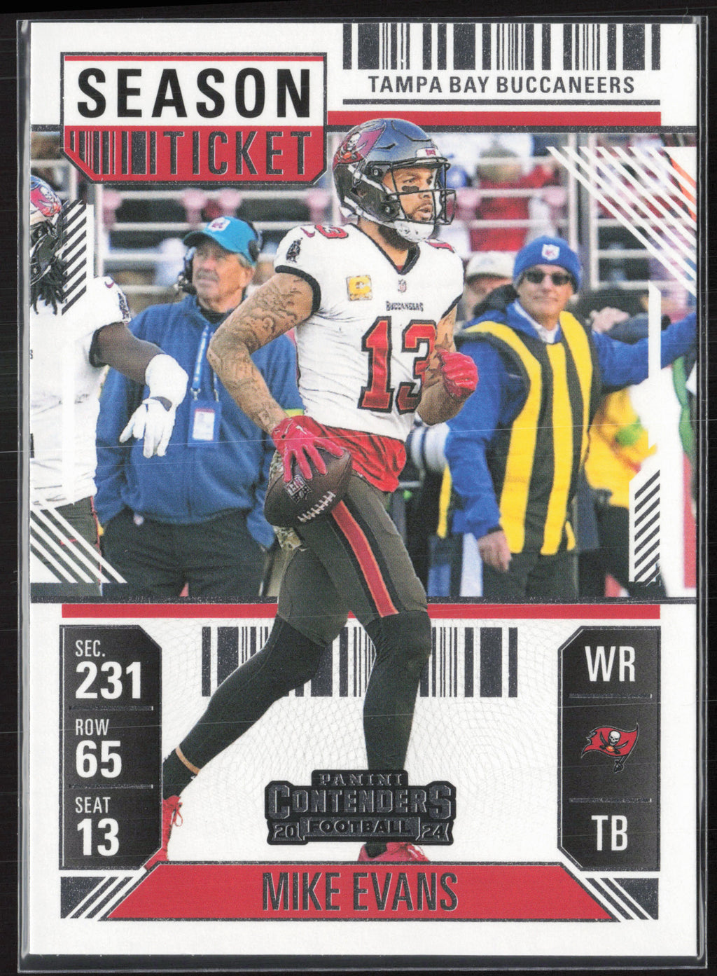 2024 Panini Contenders #93 Mike Evans Season Ticket Retail